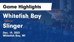 Whitefish Bay  vs Slinger  Game Highlights - Dec. 19, 2023