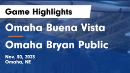 Omaha Buena Vista  vs Omaha Bryan Public  Game Highlights - Nov. 30, 2023