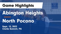 Abington Heights  vs North Pocono  Game Highlights - Sept. 13, 2022