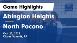Abington Heights  vs North Pocono  Game Highlights - Oct. 20, 2022