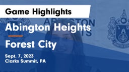 Abington Heights  vs Forest City  Game Highlights - Sept. 7, 2023