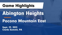 Abington Heights  vs Pocono Mountain East  Game Highlights - Sept. 29, 2023