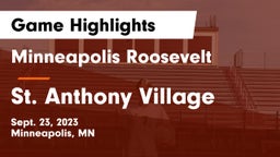 Minneapolis Roosevelt  vs St. Anthony Village  Game Highlights - Sept. 23, 2023