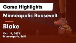 Minneapolis Roosevelt  vs Blake Game Highlights - Oct. 14, 2023