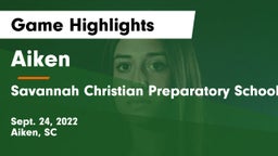 Aiken  vs Savannah Christian Preparatory School Game Highlights - Sept. 24, 2022