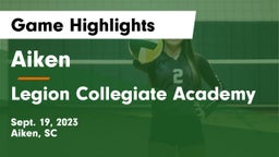 Aiken  vs Legion Collegiate Academy Game Highlights - Sept. 19, 2023