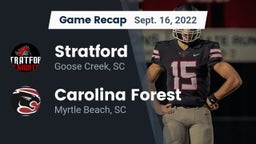 Recap: Stratford  vs. Carolina Forest  2022
