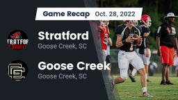Recap: Stratford  vs. Goose Creek  2022