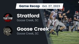 Recap: Stratford  vs. Goose Creek  2023