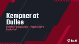 Fort Bend Kempner basketball highlights Kempner at Dulles