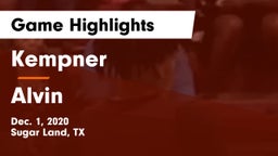 Kempner  vs Alvin  Game Highlights - Dec. 1, 2020