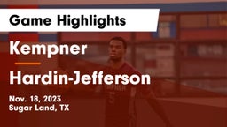 Kempner  vs Hardin-Jefferson  Game Highlights - Nov. 18, 2023