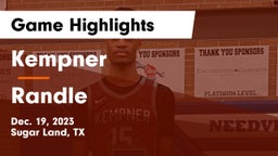 Kempner  vs Randle  Game Highlights - Dec. 19, 2023