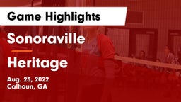 Sonoraville  vs Heritage  Game Highlights - Aug. 23, 2022