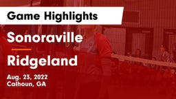 Sonoraville  vs Ridgeland  Game Highlights - Aug. 23, 2022