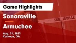 Sonoraville  vs Armuchee  Game Highlights - Aug. 31, 2023