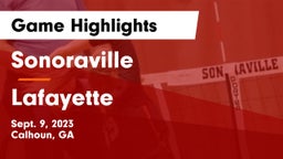 Sonoraville  vs Lafayette  Game Highlights - Sept. 9, 2023