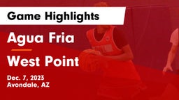 Agua Fria  vs West Point  Game Highlights - Dec. 7, 2023