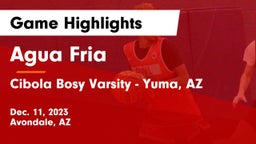 Agua Fria  vs Cibola  Bosy Varsity - Yuma, AZ Game Highlights - Dec. 11, 2023