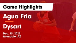 Agua Fria  vs Dysart  Game Highlights - Dec. 19, 2023