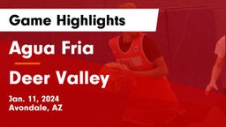 Agua Fria  vs Deer Valley  Game Highlights - Jan. 11, 2024