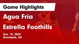 Agua Fria  vs Estrella Foothills  Game Highlights - Jan. 19, 2024