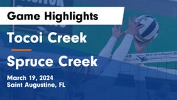 Tocoi Creek  vs Spruce Creek  Game Highlights - March 19, 2024