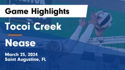 Tocoi Creek  vs Nease  Game Highlights - March 25, 2024