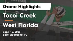 Tocoi Creek  vs West Florida  Game Highlights - Sept. 15, 2023
