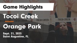 Tocoi Creek  vs Orange Park Game Highlights - Sept. 21, 2023