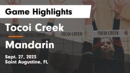 Tocoi Creek  vs Mandarin Game Highlights - Sept. 27, 2023