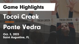Tocoi Creek  vs Ponte Vedra Game Highlights - Oct. 3, 2023