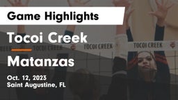 Tocoi Creek  vs Matanzas Game Highlights - Oct. 12, 2023