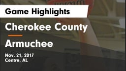 Cherokee County  vs Armuchee  Game Highlights - Nov. 21, 2017