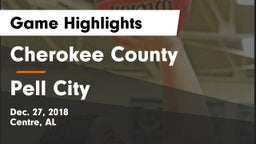 Cherokee County  vs Pell City  Game Highlights - Dec. 27, 2018