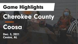 Cherokee County  vs Coosa  Game Highlights - Dec. 3, 2021