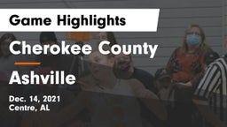 Cherokee County  vs Ashville  Game Highlights - Dec. 14, 2021