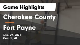 Cherokee County  vs Fort Payne  Game Highlights - Jan. 29, 2021