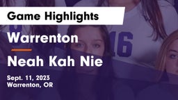 Warrenton  vs Neah Kah Nie Game Highlights - Sept. 11, 2023