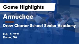 Armuchee  vs Drew Charter School Senior Academy  Game Highlights - Feb. 5, 2021