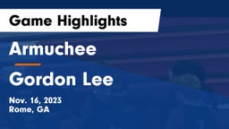 Armuchee  vs Gordon Lee  Game Highlights - Nov. 16, 2023