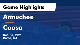 Armuchee  vs Coosa Game Highlights - Dec. 12, 2023