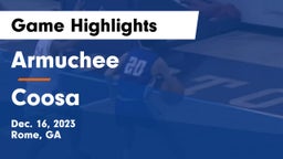 Armuchee  vs Coosa Game Highlights - Dec. 16, 2023