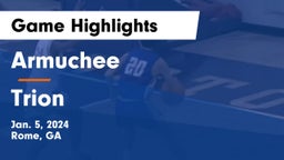 Armuchee  vs Trion  Game Highlights - Jan. 5, 2024
