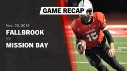 Recap: Fallbrook  vs. Mission Bay  2015