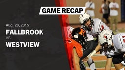 Recap: Fallbrook  vs. Westview  2015