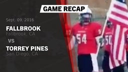 Recap: Fallbrook  vs. Torrey Pines  2016