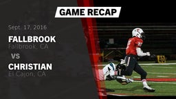 Recap: Fallbrook  vs. Christian  2016