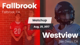 Matchup: Fallbrook High vs. Westview  2017