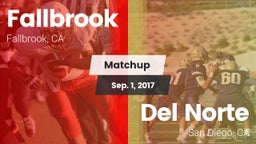 Matchup: Fallbrook High vs. Del Norte  2017
